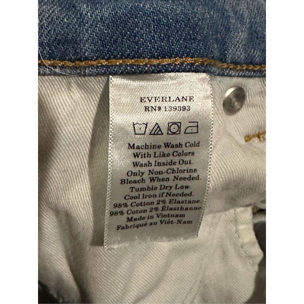 Everlane Womens light wash straight leg jeans sz 27 regular mid rise - Picture 7 of 7